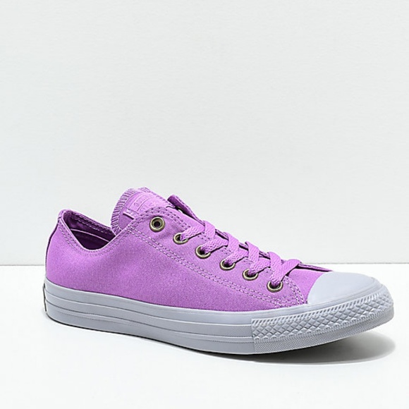 Converse Shoes - Converse CTAS Ox Dark Orchid & Grey Shoes Women's